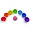 Mirenlife Silicone Cupcake Liners Reusable Silicone Baking Cups Nonstick Muffin Molds Easy Clean Silicone Muffin Liners, 24 Pieces in 8 Rainbow Colors view 3