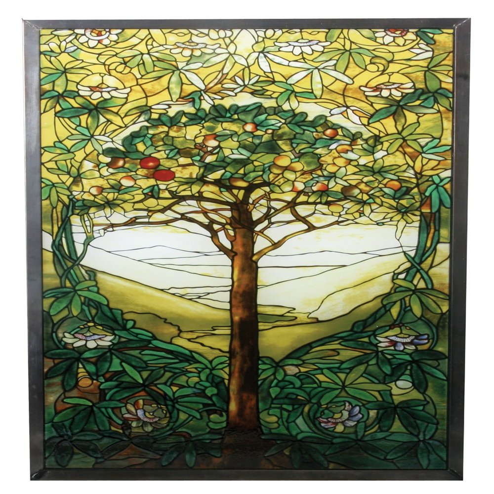 YTC Summit 10 Inch Stained Glass Tiffany - Tree of Life Art Glass