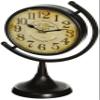 Deco 79 Metal Clock with Tilted Stand, Set of 4 12"H, 8"W, Black view 3