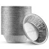 MontoPack Disposable 5" Aluminum Foil Pie/Tart Pan (50 Pack) | 5 Inch Round Cake Pan for Baking Personal Mini Pies, Homemade Cakes & Quiche | Oven Safe Foil Tins Easily Stack & Store, Freeze & Reheat view 1