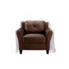 Covers For The Home Clear Vinyl Furniture Protector - Chair/Recliner Cover - 36" W x 40" D x 42" H Rear, 25" H Front view 1