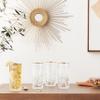 Lorren Home Trends Siena Collection Crystal Water Beverage or Ice Tea Glass with Gold Band Design, Set of 4,12 ounces view 2