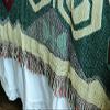LELVA Boho Bedspread Bohemian Tapestry Woven Throw Blanket Sofa Cover Mandala Tapestry Green (70 X 86 inch) view 4