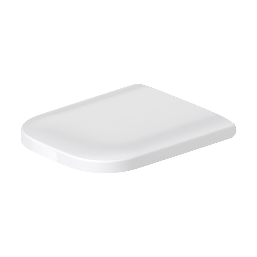 Seat and cover Happy D.2 white hinges ss with SoftClose