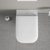 Seat and cover Happy D.2 white hinges ss with SoftClose view 2