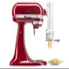 KitchenAid Ksmpexta Gourmet Pasta Press Attachment with 6 Interchangeable Pasta Plates, White view 1