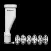 KitchenAid Ksmpexta Gourmet Pasta Press Attachment with 6 Interchangeable Pasta Plates, White view 4