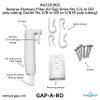 Reverse Osmosis Filter Air Gap (Inlet fits 1/4-in OD poly tubing, Outlet fits 3/8-in OD or 5/8-in ID poly tubing; AG110-002, KIT S-B, GAP-A-RO) view 2