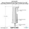 Reverse Osmosis Filter Air Gap (Inlet fits 1/4-in OD poly tubing, Outlet fits 3/8-in OD or 5/8-in ID poly tubing; AG110-002, KIT S-B, GAP-A-RO) view 3