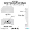 Reverse Osmosis Filter Wall Mount Air Gap (Inlet fits 1/4-in OD poly tubing, Outlet fits 3/8-in OD or 5/8-in ID poly tubing; AG110-003, KIT S-C, GAP-A-RO) view 4