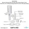 Reverse Osmosis Filter Air Gap with Counter Mount Cover (Inlet fits 1/4-in OD poly tubing, Outlet fits 3/8-in OD poly tubing; AG110-004, KIT S-D, GAP-A-RO) view 2
