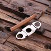 Teals Prairie & Co. Personalized Stainless Steel Cigar Holder with Whiskey Flask and Cutters view 4