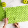 DII Fridge & Shelf Liner Collection Non-Adhesive, Cut to fit, Machine Washable, 12x20, Black Lattice, 2 Piece view 3