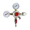 HFS(R) Heavy-Duty Double Gauge CO2 Regulator - Chrome Plated, Tool-less Flow Adjustment, 0-60PSI Adjustable Pressure, Auto-Safety, Draft Beer Homebrew System for CGA-320 Valve Tanks view 1