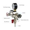 HFS(R) Heavy-Duty Double Gauge CO2 Regulator - Chrome Plated, Tool-less Flow Adjustment, 0-60PSI Adjustable Pressure, Auto-Safety, Draft Beer Homebrew System for CGA-320 Valve Tanks view 2