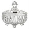 Amlong Crystal Lead-Free Clear Crystal Candy Jar with Lid, 4.8 inch Diameter, 6 inch High view 1