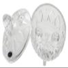 Amlong Crystal Lead-Free Clear Crystal Candy Jar with Lid, 4.8 inch Diameter, 6 inch High view 2