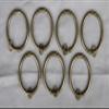 Urbanest Metal Curtain Drapery Eyelet Rings, 2-inch Inner Diameter, Set of 7, Antique Brass view 1