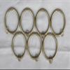 Urbanest Metal Curtain Drapery Eyelet Rings, 2-inch Inner Diameter, Set of 7, Antique Brass view 2