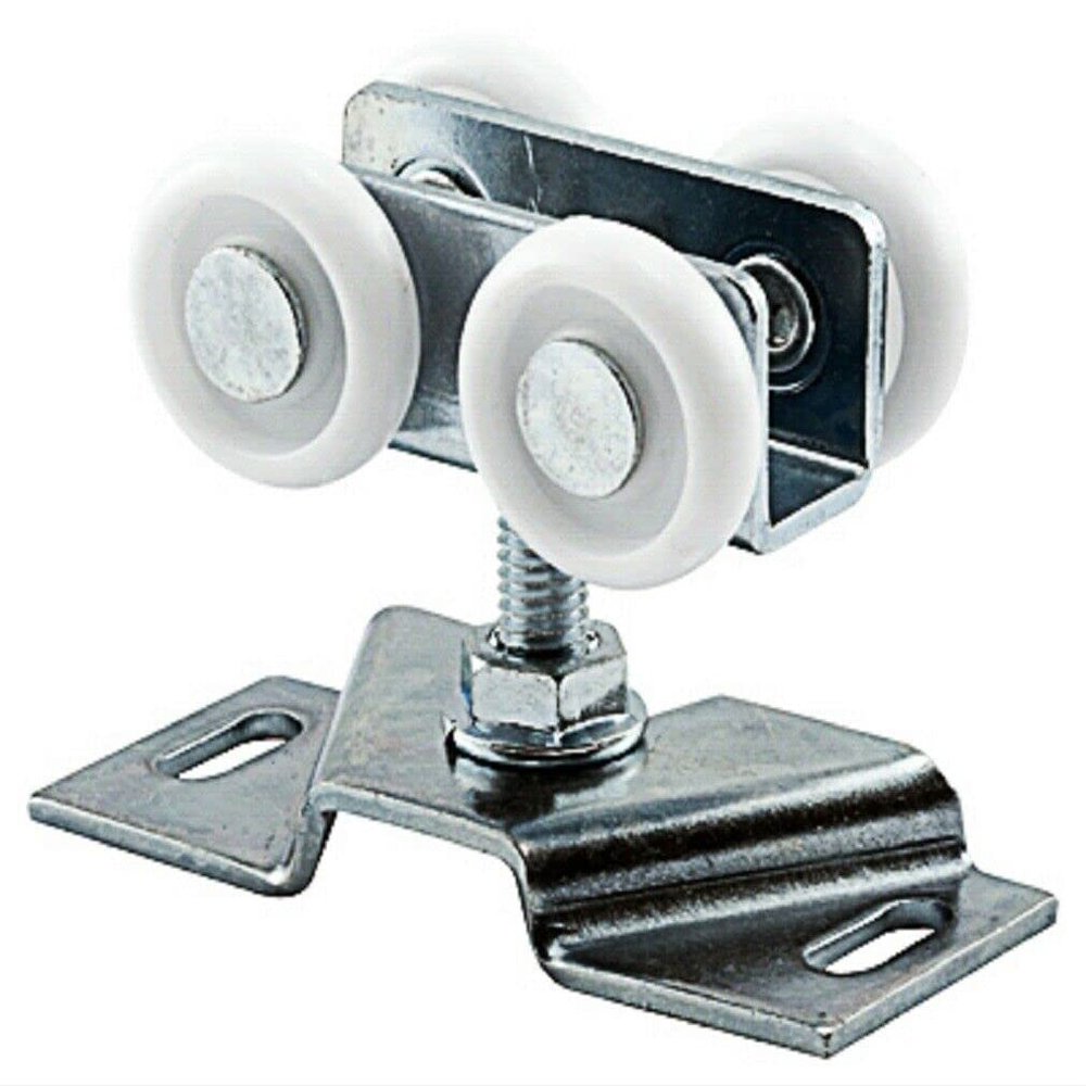 Slide-Co 164719 Pocket Door Roller and Bracket with Four 1-Inch Nylon Wheels