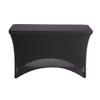 Iceberg iGear Stretch Fabric Table Cover, Fits 4' Table, Polyester/Spandex, Black, 24" W x 48" L view 1