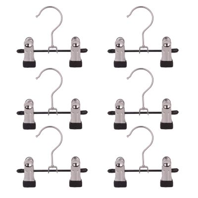 Adjustable Stainless Steel Shoe Rack Pants Folder Multi-Functional Portable Travel Laundry Washing Machine Rack Hooks Socks Clip Boot Hanger Set of 6 (6)