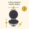 Cuisinart Belgian Waffle Maker, Round Waffle Iron, 6 Setting Adjustable Browning, Audible Alert, Nonstick Plates, WAF-200P1, Silver view 3
