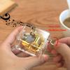 Pursuestar You are My Sunshine Music Box, Clear Gold Hand Crank Musical Box for Mom/Dad/Daughter/Son - Unique Best Gifts for Birthday Christmas Wedding Mother's Day view 2