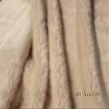 Fur Accents Throw Blanket Tissavel Mink Creamy Off White Faux Fur 3'x5' view 2