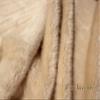 Fur Accents Throw Blanket Tissavel Mink Creamy Off White Faux Fur 3'x5' view 3