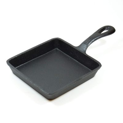 Old Mountain Square Single Serve Cast Iron Skillet - Preseasoned Set of 6