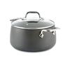 All-Clad HA1 Hard Anodized Nonstick Stockpot 4 Quart Induction Oven Broiler Safe 500F, Lid Safe 350F Pots and Pans, Cookware Black view 1