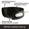All-Clad HA1 Hard Anodized Nonstick Stockpot 4 Quart Induction Oven Broiler Safe 500F, Lid Safe 350F Pots and Pans, Cookware Black view 2