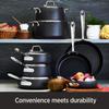 All-Clad HA1 Hard Anodized Nonstick Stockpot 4 Quart Induction Oven Broiler Safe 500F, Lid Safe 350F Pots and Pans, Cookware Black view 3