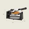 bella Classic Rotating Belgian Waffle Maker with Nonstick Plates, Removable Drip Tray, Adjustable Browning Control and Cool Touch Handles, Stainless Steel view 2