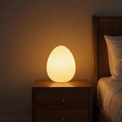 Mr.Go 11-Inch LED Egg Lamp with Remote - Color-Changing, Cordless, Waterproof, Rechargeable Night Light Mood Lighting - 16 RGB Colors, 4 Modes, Dimmable - Great as Table Centerpiece or Room Decoration