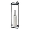Yamazaki Home Tower Roll Paper Stand with Tray - Steel - Holds 3 Toilet Paper Rolls view 1