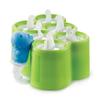Zoku Dino Pop Molds, 6 Different Easy-release Silicone Popsicle Molds in One Tray, Unique and Fun Prehistoric Designs, BPA-free view 1