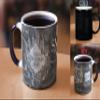 Morphing Mugs Harry Potter - Marauder's Map - Black and White - I Solemnly Swear - Mischief Managed - One 11 oz Color Changing Ceramic Mug  Image Revealed When HOT Liquid Is Added! view 2