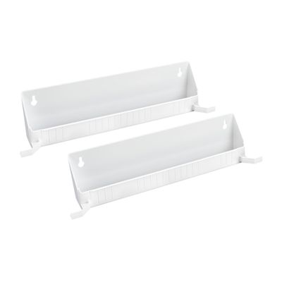 Rev-A-Shelf Tip-Out Accessory Organizer Tray for Kitchen / Bathroom Drawers with Heavy Duty Tab Stops, 14 Inch, White, 2-Pack, 6562-14-11-52