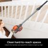 Shark HV302 Rocket Pet Corded Stick Vacuum, Lightweight with Swivel Steering for Carpets & Hard Floors, Converts to Hand Vacuum, Includes Crevice Tool, Pet Multi-Tool & Precision Duster, Orange view 3