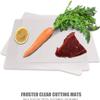 Flexible Plastic Cutting Board Mats set, Clear Kitchen Cutting Board Set of 2 Clear Mats view 3