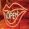Open Lips Mouth Real Glass Neon Light Sign Display Beer Bar Pub Club 17"x14" view 1