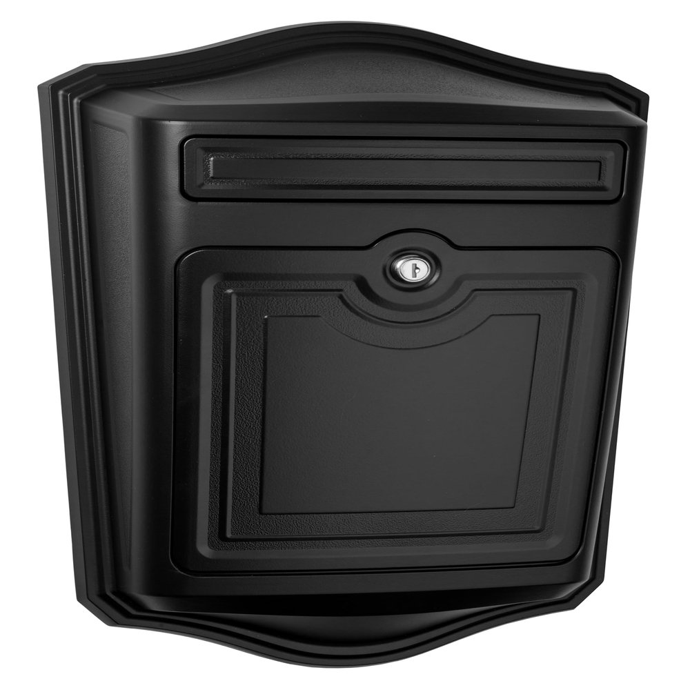 Architectural MAILBOXES 2540B-10 Maison Locking Wall Mount Mailbox, Black