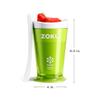 ZOKU Original Slush and Shake Maker, Compact Make and Serve Cup with Freezer Core Creates Single-Serving Smoothies, Slushies and Milkshakes in Minutes, BPA-free, Green view 3