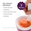 ZOKU Original Slush and Shake Maker, Compact Make and Serve Cup with Freezer Core Creates Single-Serving Smoothies, Slushies and Milkshakes in Minutes, BPA-free, Purple view 2