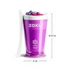 ZOKU Original Slush and Shake Maker, Compact Make and Serve Cup with Freezer Core Creates Single-Serving Smoothies, Slushies and Milkshakes in Minutes, BPA-free, Purple view 3