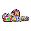 San Francisco Jumbo Rubber Magnet, California Magnets, California Souvenirs, San Francisco Souvenirs view 1