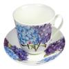 Roy Kirkham Jumbo Breakfast Tea Cup and Saucer in Hydrangea Design | Made in England UK view 1