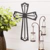 Dicksons Medallion Open Black 18 Inch Metal Decorative Hanging Wall Cross view 2